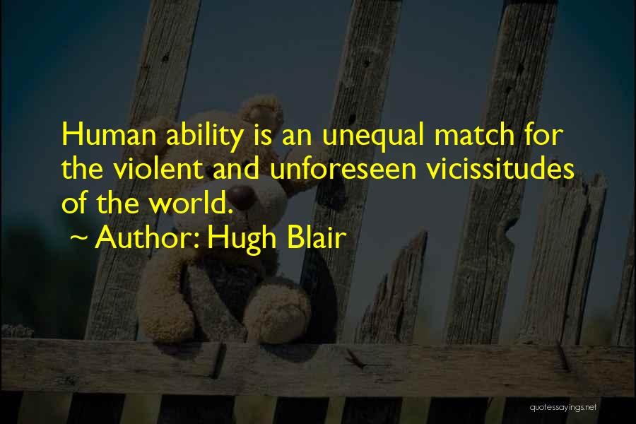 Unequal Quotes By Hugh Blair