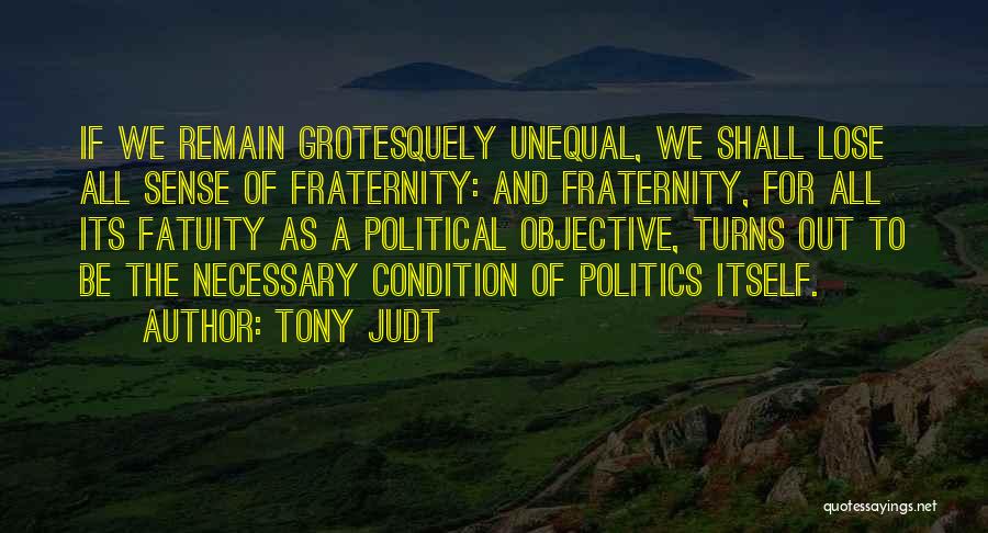 Unequal Quotes By Tony Judt
