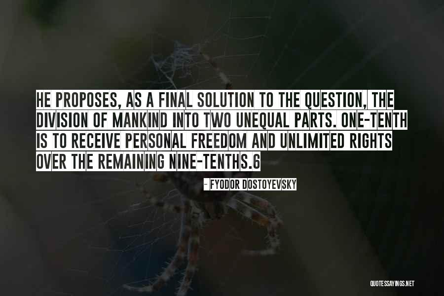 Unequal Rights Quotes By Fyodor Dostoyevsky Unequal Rights Quotes By Fyodor Dostoyevsky