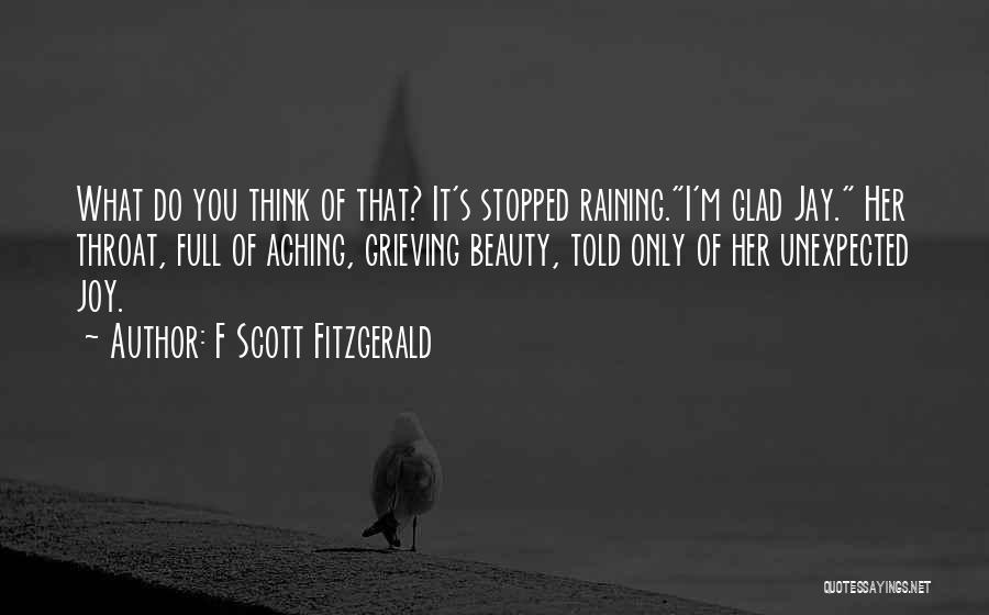 Unexpected Beauty Quotes By F Scott Fitzgerald