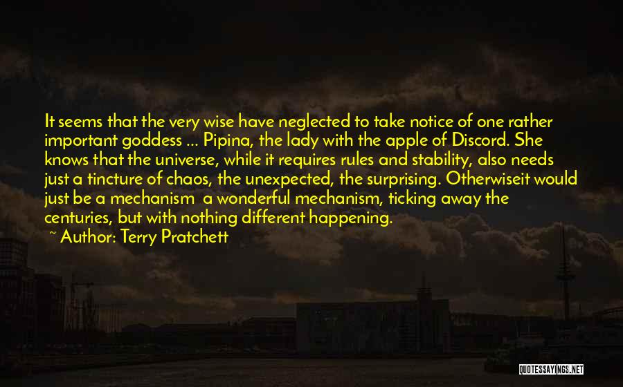 Unexpected Happening Quotes By Terry Pratchett