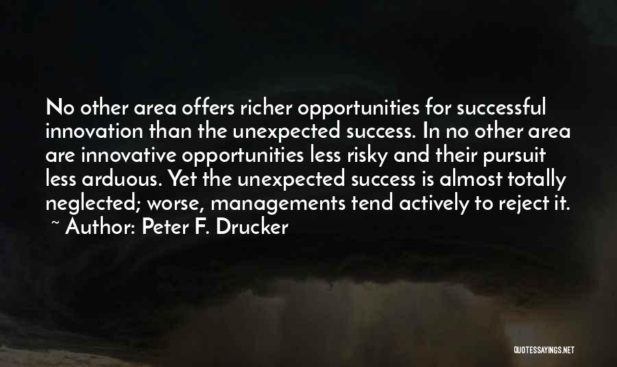 Unexpected Opportunities Quotes By Peter F. Drucker