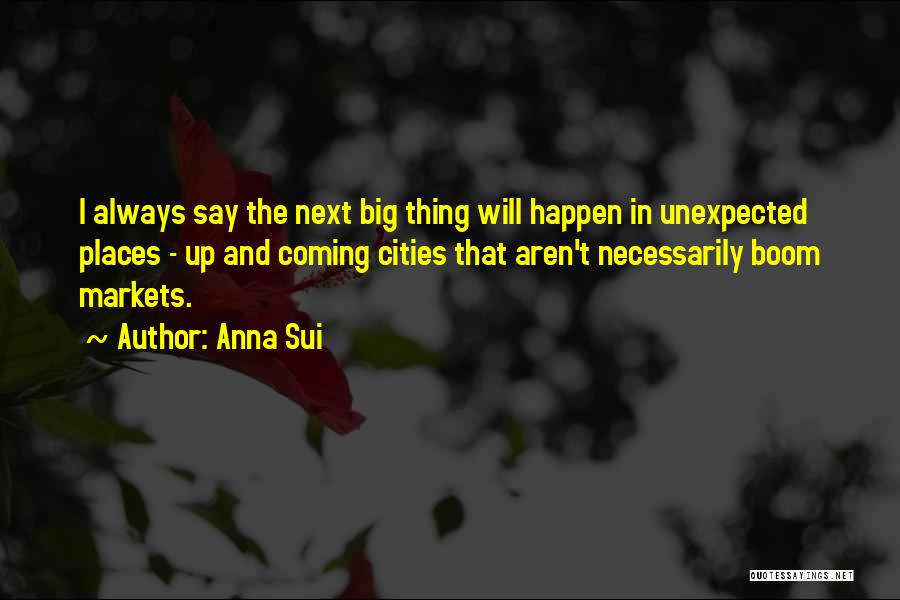 Unexpected Things Happen Quotes By Anna Sui