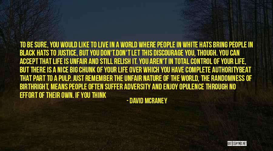 Unfair Justice Quotes By David McRaney