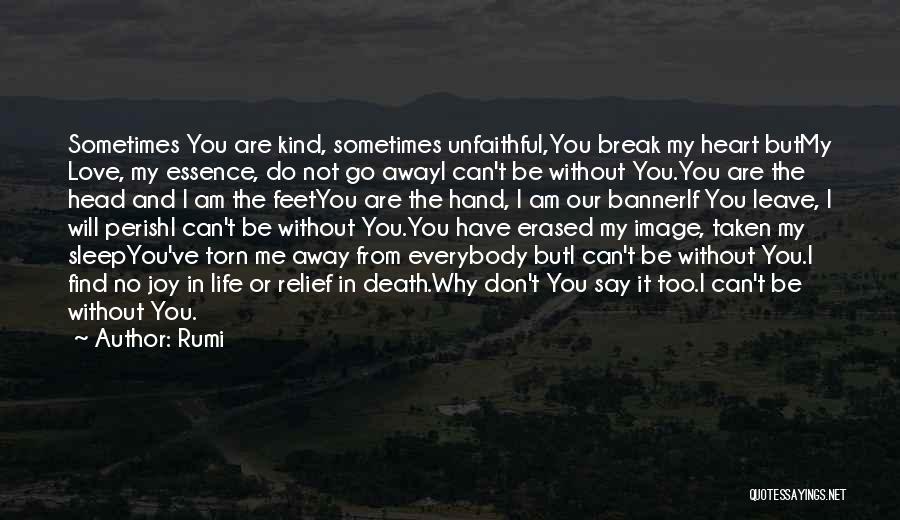 Unfaithful Love Quotes By Rumi