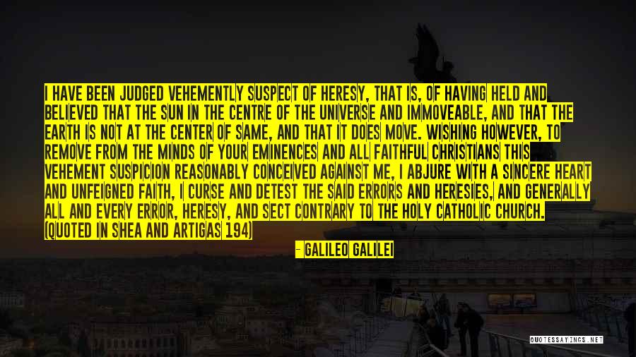 Unfeigned Faith Quotes By Galileo Galilei Unfeigned Faith Quotes By Galileo Galilei