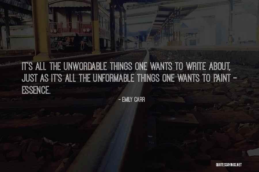 Unformable Quotes By Emily Carr Unformable Quotes By Emily Carr