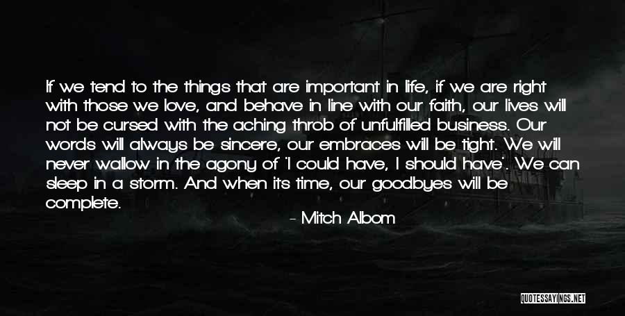 Unfulfilled Love Quotes By Mitch Albom Unfulfilled Love Quotes By Mitch Albom