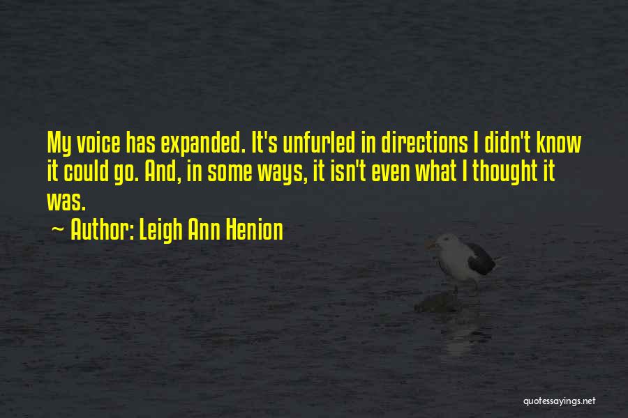 Unfurled Quotes By Leigh Ann Henion