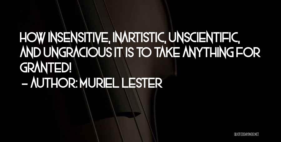 Ungracious Quotes By Muriel Lester