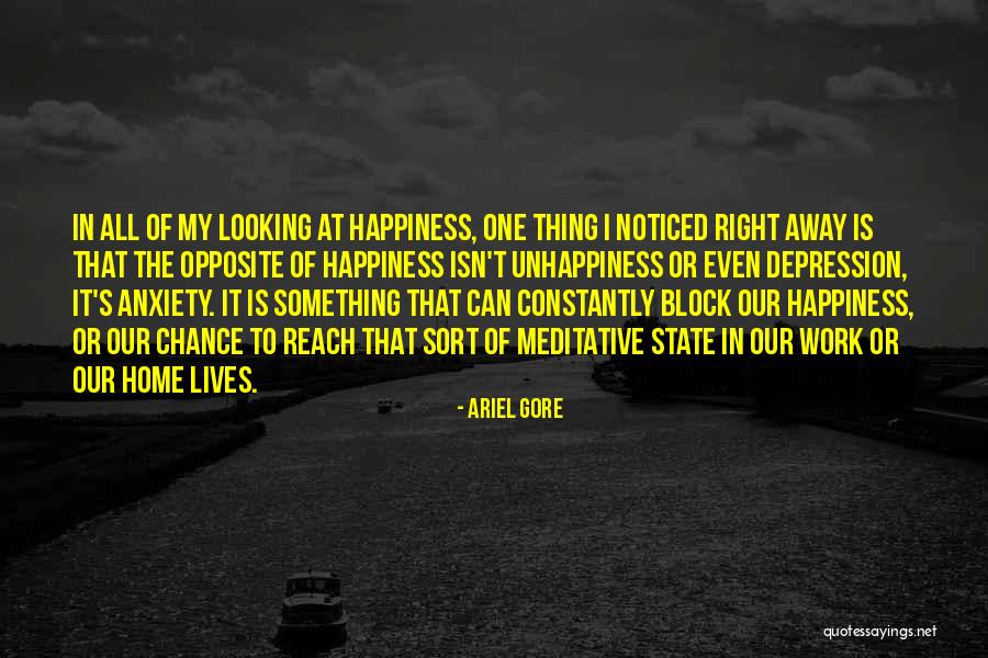 Unhappiness Best Quotes By Ariel Gore