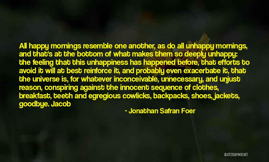 Unhappiness Best Quotes By Jonathan Safran Foer