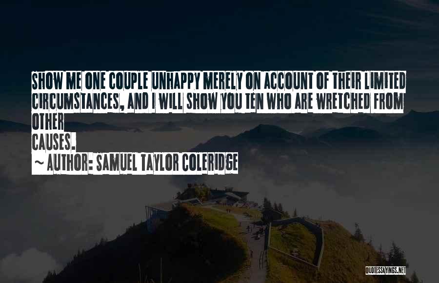 Unhappy Marriage Quotes By Samuel Taylor Coleridge