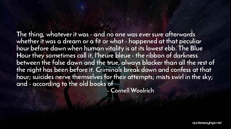 Unholy Night Quotes By Cornell Woolrich