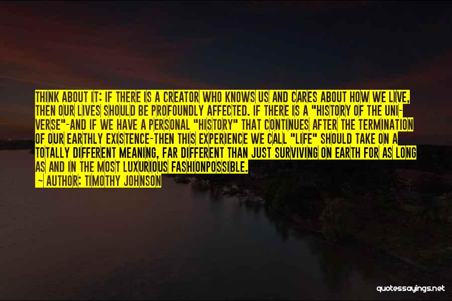 Uni Quotes By Timothy Johnson