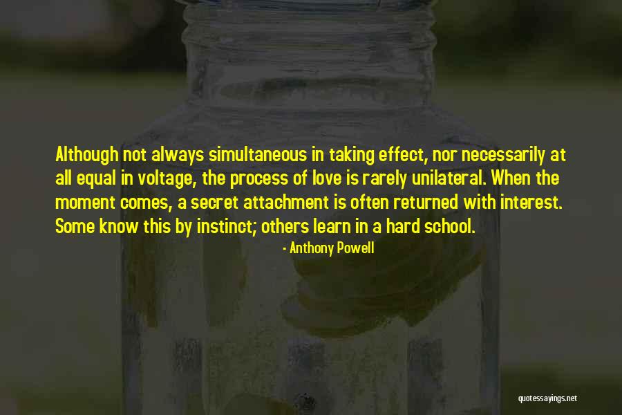 Unilateral Love Quotes By Anthony Powell