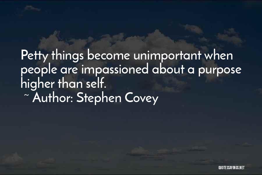 Unimportant Things Quotes By Stephen Covey