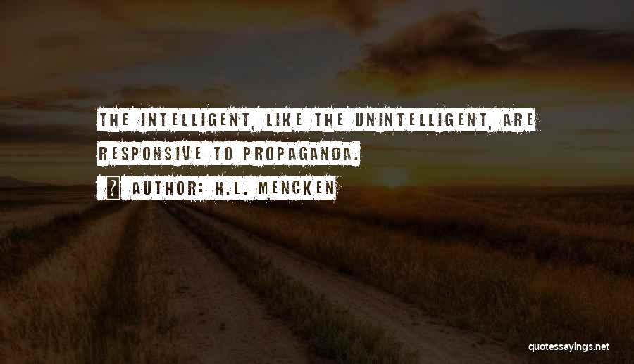 Unintelligent Quotes By H.L. Mencken