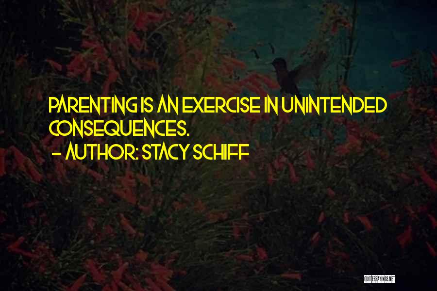 Unintended Consequences Quotes By Stacy Schiff