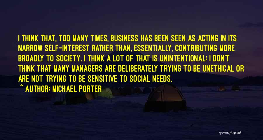 Unintentional Quotes By Michael Porter