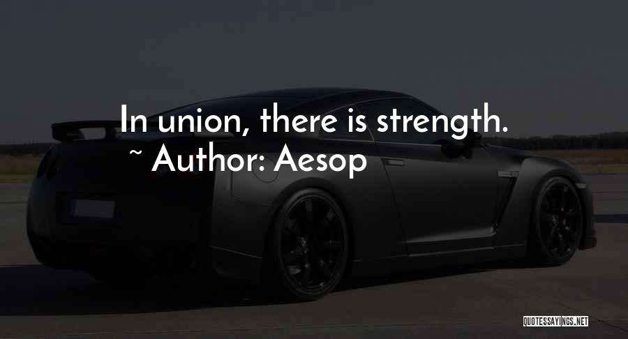 Union Is Strength Quotes By Aesop