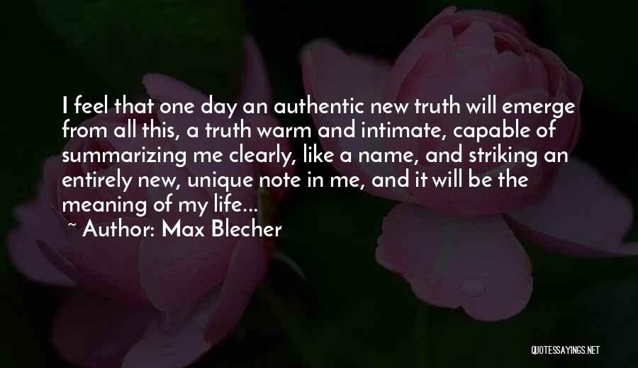 Unique And New Quotes By Max Blecher