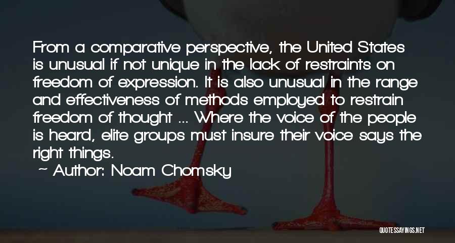 Unique And United Quotes By Noam Chomsky