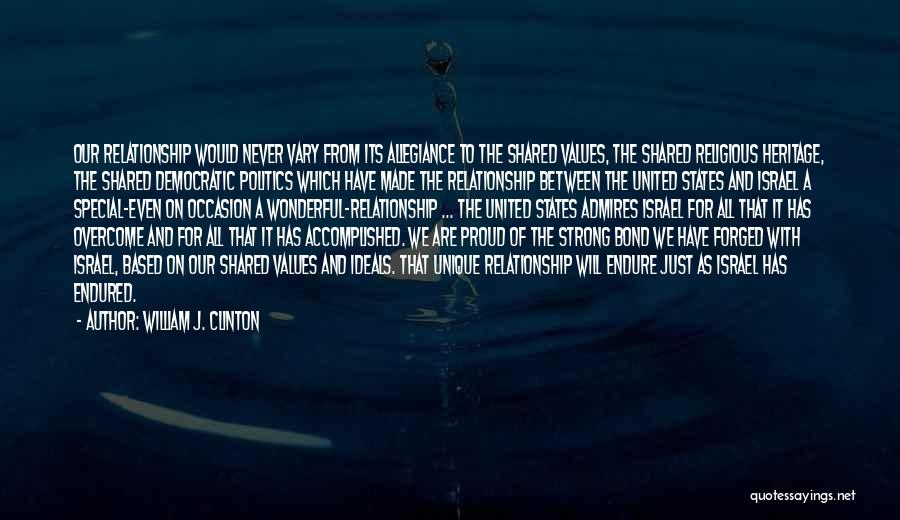 Unique And United Quotes By William J. Clinton