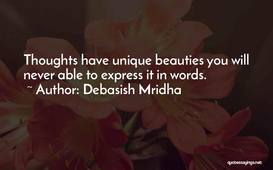 Unique Beauty Quotes By Debasish Mridha