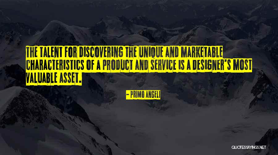 Unique Characteristics Quotes By Primo Angeli Unique Characteristics Quotes By Primo Angeli