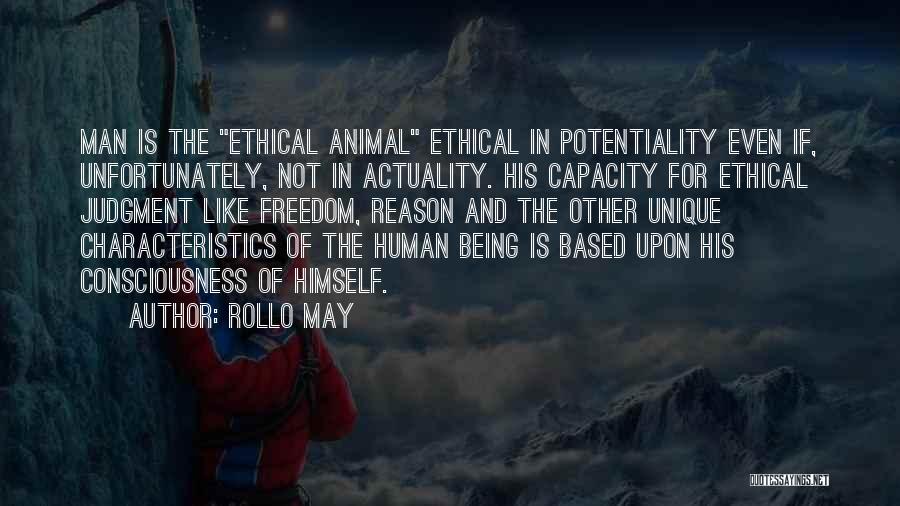 Unique Characteristics Quotes By Rollo May