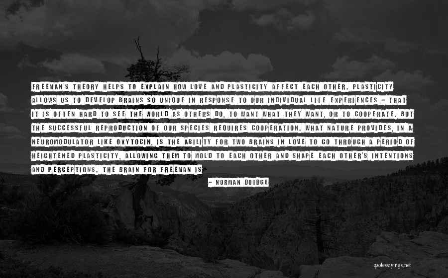 Unique Experiences Quotes By Norman Doidge Unique Experiences Quotes By Norman Doidge