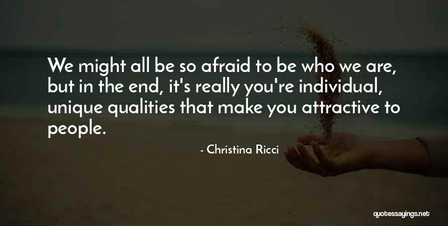 Unique Individual Quotes By Christina Ricci Unique Individual Quotes By Christina Ricci
