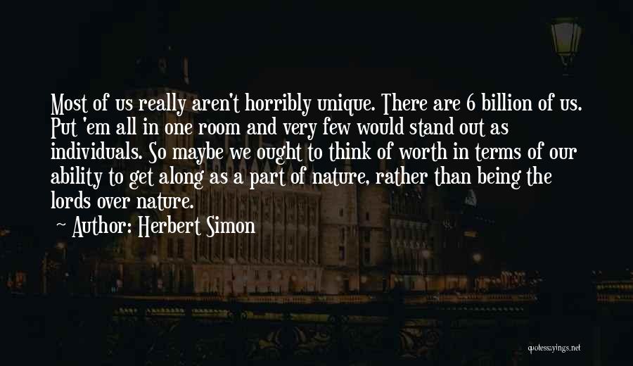 Unique Individuals Quotes By Herbert Simon