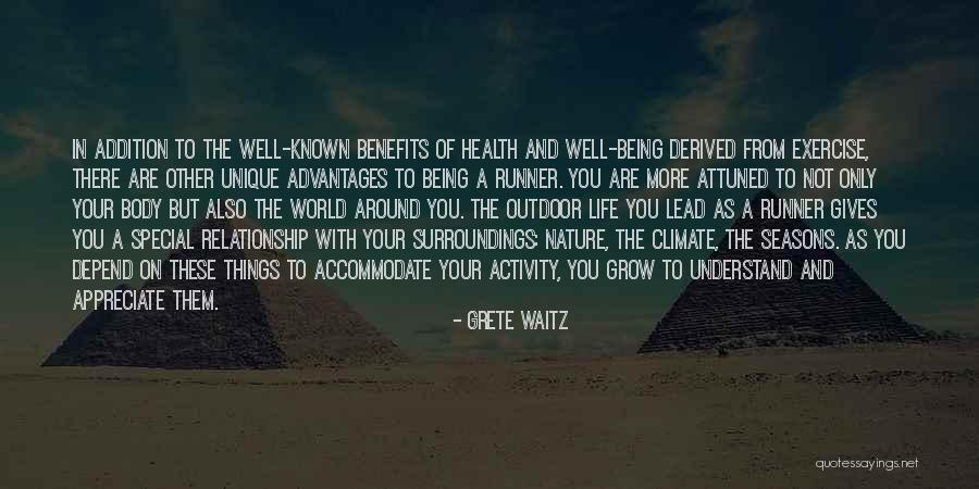 Unique Relationship Quotes By Grete Waitz Unique Relationship Quotes By Grete Waitz