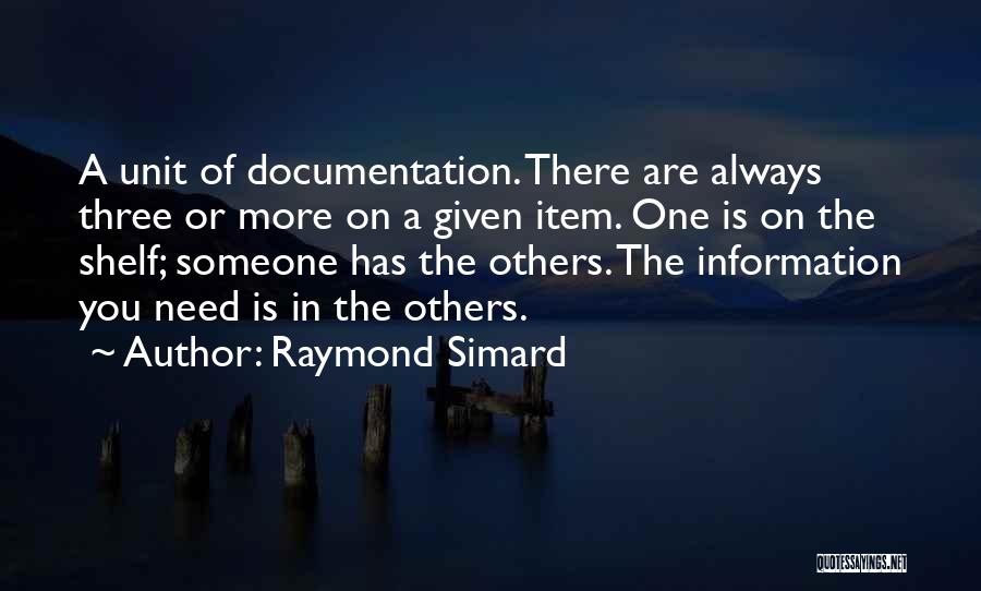 Unit Quotes By Raymond Simard