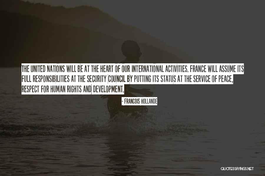 United Nations Human Rights Quotes By Francois Hollande United Nations Human Rights Quotes By Francois Hollande