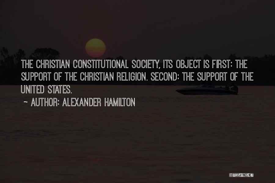 United Religion Quotes By Alexander Hamilton