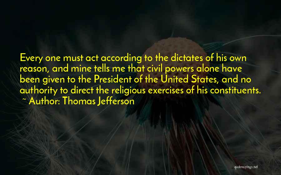 United Religion Quotes By Thomas Jefferson