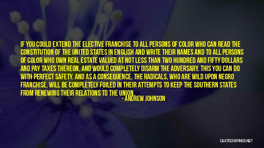 United States Constitution Quotes By Andrew Johnson