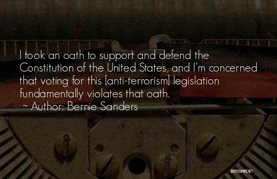 United States Constitution Quotes By Bernie Sanders