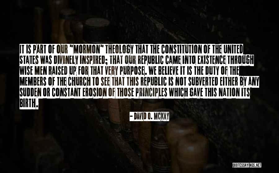 United States Constitution Quotes By David O. McKay United States Constitution Quotes By David O. McKay