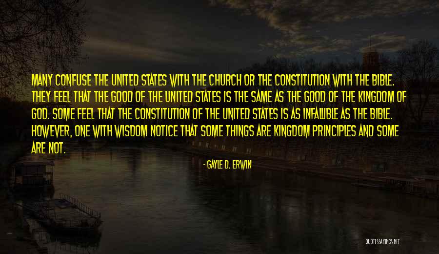 United States Constitution Quotes By Gayle D. Erwin