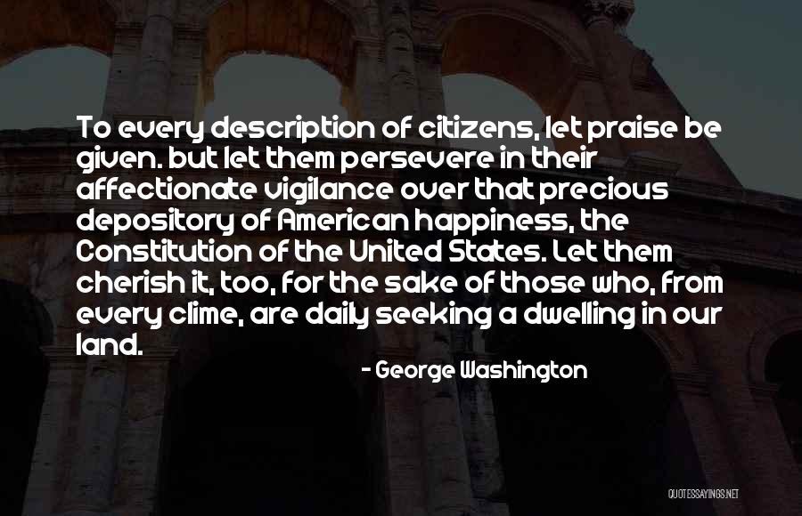 United States Constitution Quotes By George Washington