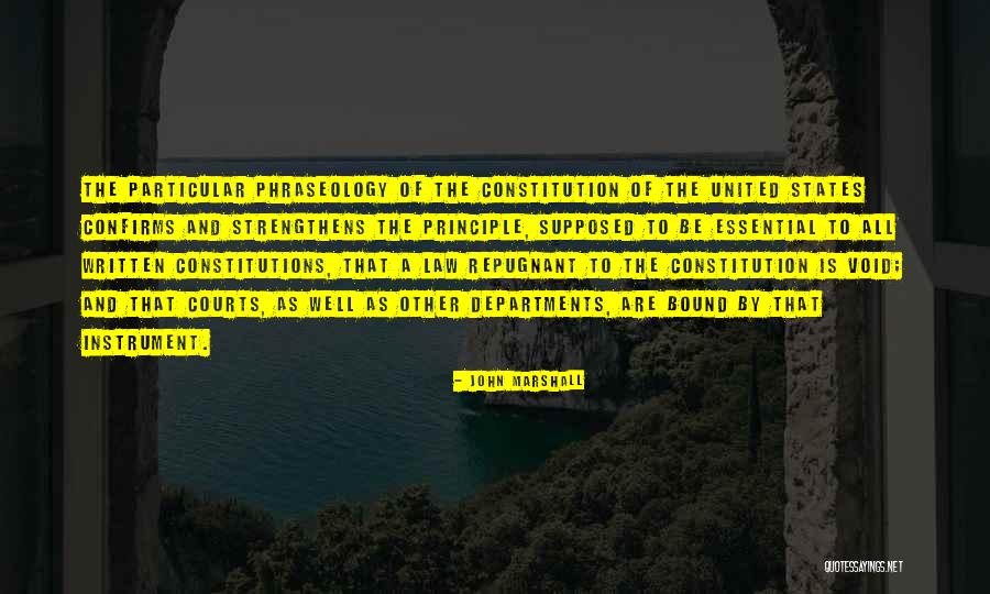 United States Constitution Quotes By John Marshall