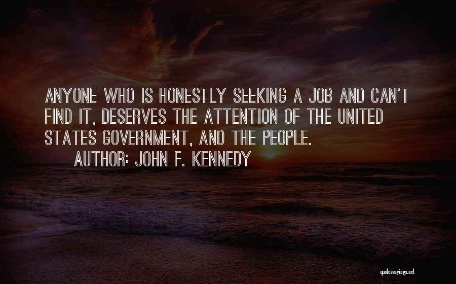 United States Government Quotes By John F. Kennedy