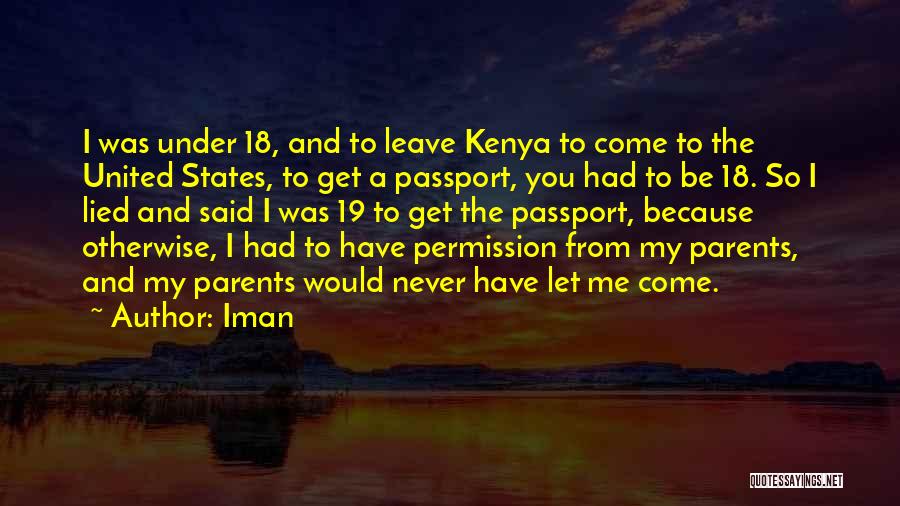 United States Passport Quotes By Iman