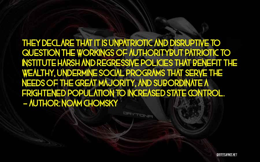 United States Patriotic Quotes By Noam Chomsky