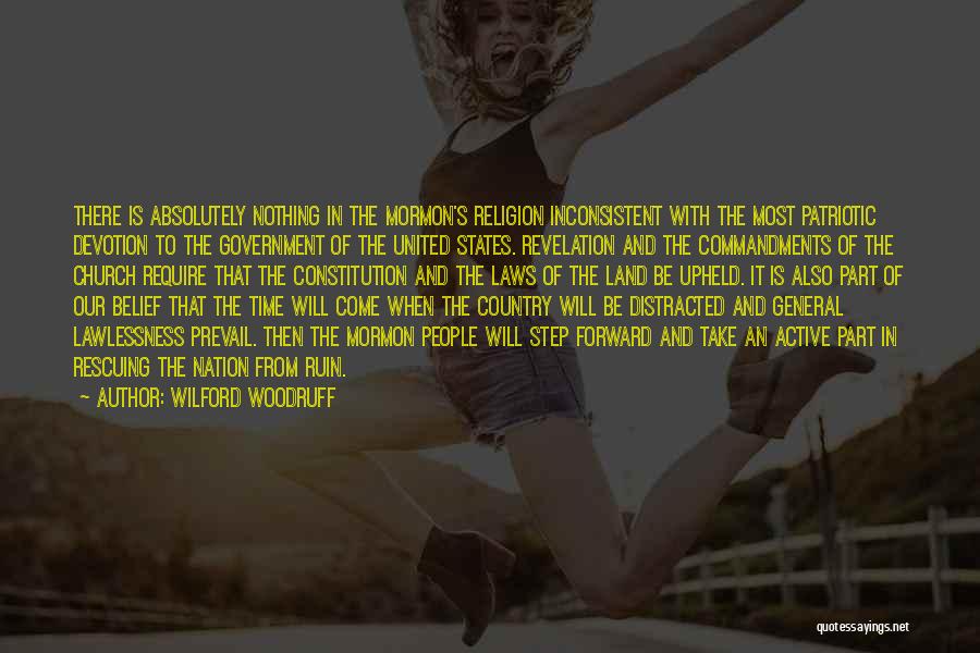 United States Patriotic Quotes By Wilford Woodruff