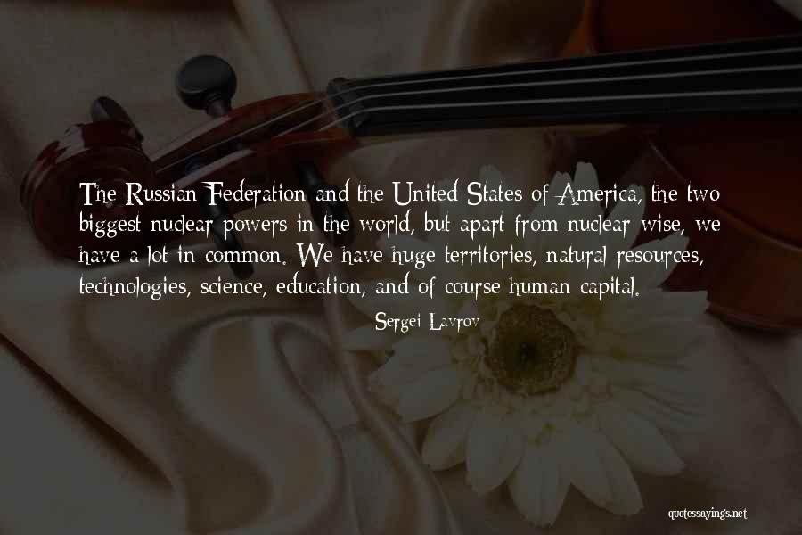 United States Quotes By Sergei Lavrov